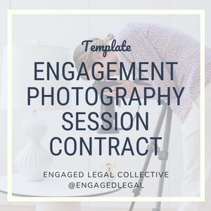 Engagement Photography Session Contract Template