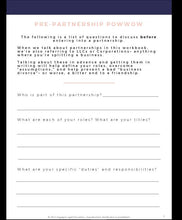 Load image into Gallery viewer, Pre-Partnership Questions Workbook + Checklist-The Engaged Legal Collective