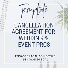 Load image into Gallery viewer, BUNDLE: Postponement AND Cancellation Agreement for Wedding &amp; Event Pros