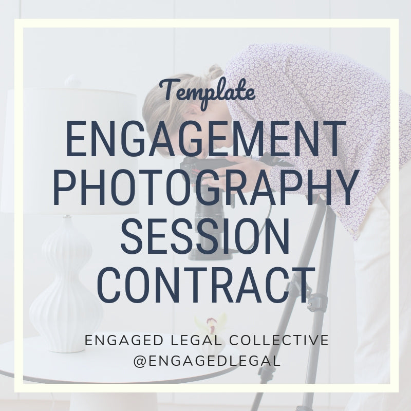Engagement Photography Session Contract Template