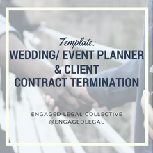 Load image into Gallery viewer, Wedding Planner cancel contract product image