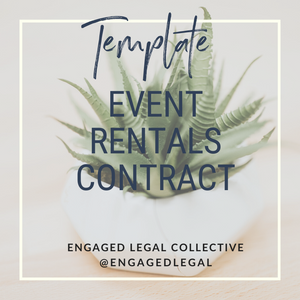 Event Rental Contract Template