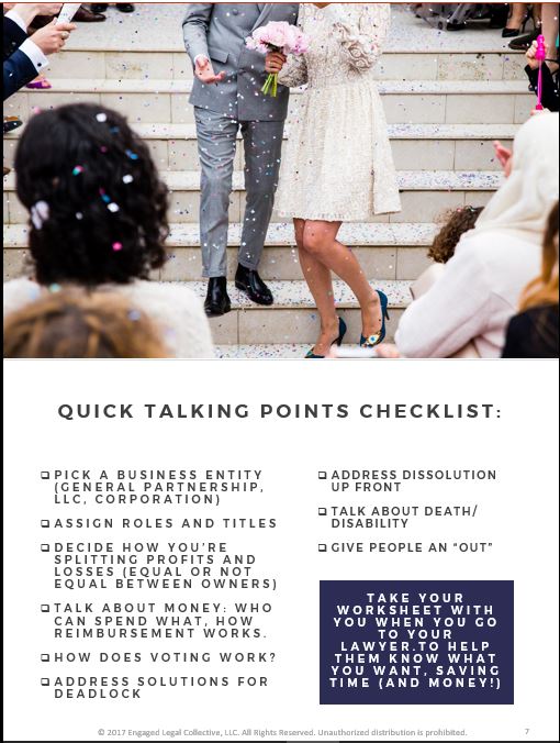 Pre-Partnership Questions Workbook + Checklist-The Engaged Legal Collective