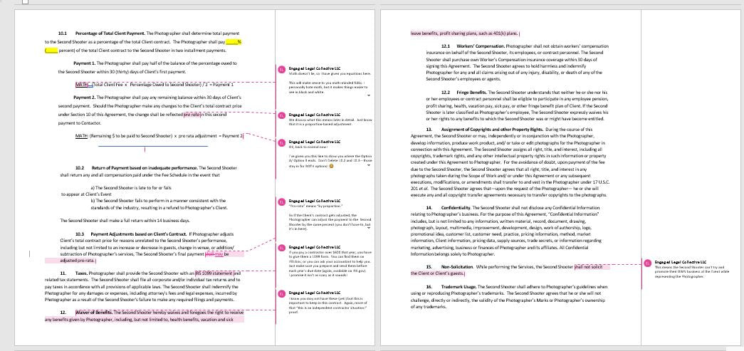 Second Shooter Contract Template