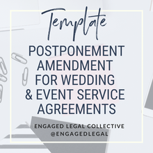 Load image into Gallery viewer, BUNDLE: Postponement AND Cancellation Agreement for Wedding &amp; Event Pros